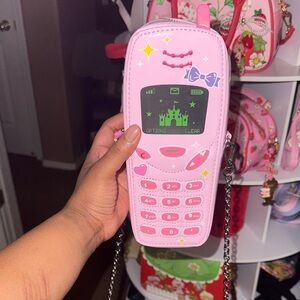Pink Retro Cell Phone Purse